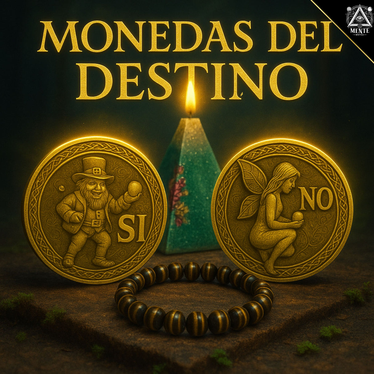 Monedas del Destino I-Fae — Oráculo y Amuleto de Suerte para Adivinación Mágica - PREVENTA